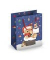 Geschenktasche 224-514 TM Weihnachts-Geschenktragetasche Kind Teddy, Weihnachten, gedrehte Kordel mit Karte, Teddy, 190mm x 230m