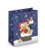 Geschenktasche 224-514 TL Weihnachts-Geschenktragetasche Kind Teddy, Weihnachten, gedrehte Kordel mit Karte, Teddy, 267mm x 330m