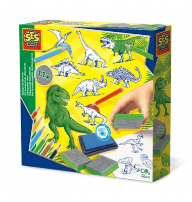 Stempelset Dinosaurier