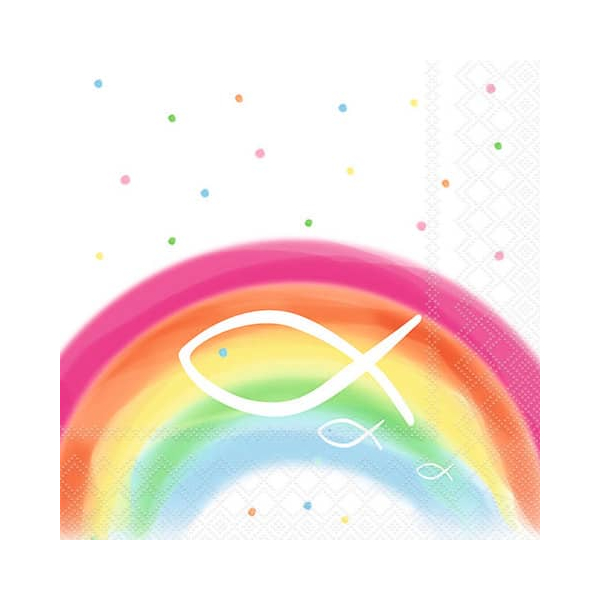 8712159151770 - Motivserviette 33x33cm Rainbow white 8712159151770 20 Stück 8712159151770 - Motivserviette 33x33cm Rainbow white 8712159151770 20 Stück