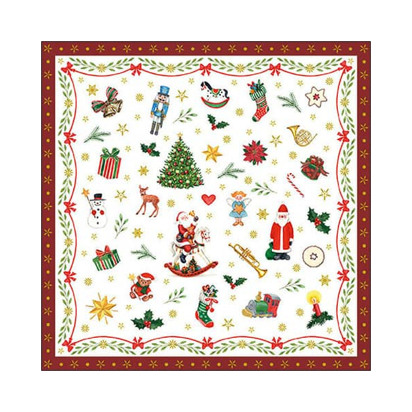 8712159167702 - WeihnMotivserviette 33x33cm Ornamente 8712159167702 AMBIENTE 8712159167702 - WeihnMotivserviette 33x33cm Ornamente 8712159167702 AMBIENTE