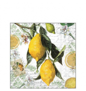 Motivserviette 25x25cm Lemon