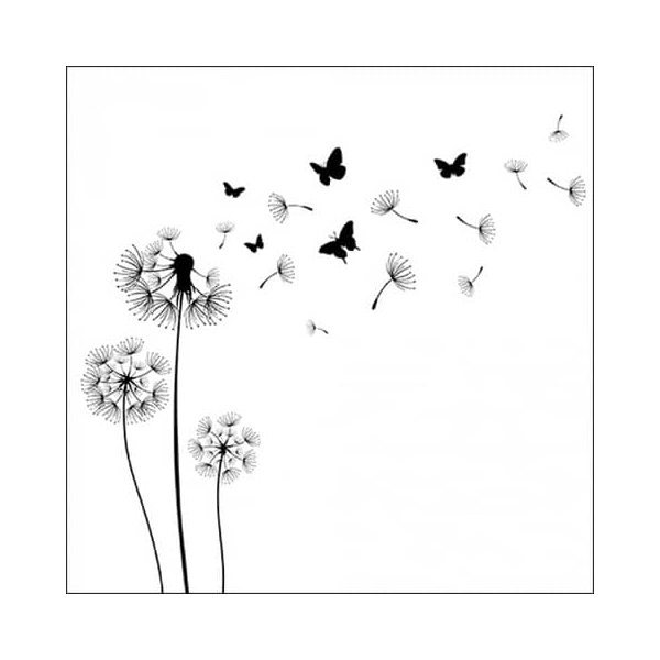 8712159174830 - Motivserviette 33x33cm Trauer Pusteblume 8712159174830 20 Stück 8712159174830 - Motivserviette 33x33cm Trauer Pusteblume 8712159174830 20 Stück