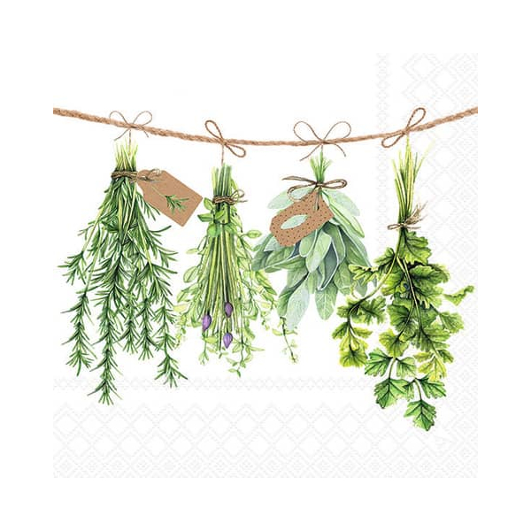 8712159174915 - Motivserviette 33x33cm Fresh herbs 8712159174915 20 Stück 8712159174915 - Motivserviette 33x33cm Fresh herbs 8712159174915 20 Stück