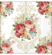 Motivserviette 33x33cm Sara cream