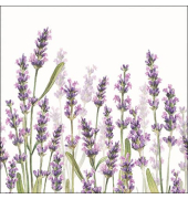 Motivserviette 33x33cm Lavendel
