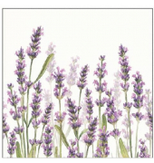 Motivserviette 25x25cm Lavendel