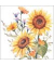 Motivserviette 33x33cm Sonnenblumen