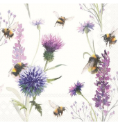 Motivserviette 33x33cm  Bumblebees
