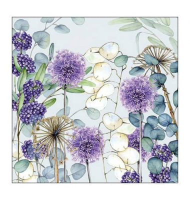 Motivserviette 25x25cm Lunaria