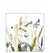 Motivserviette 25x25cm Ornamental flower