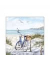 Motivserviette 25x25cm Fahrrad am Strand