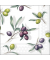 Motivserviette 33x33cm Delicious olives