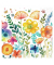 Motivserviette 25x25cm Vibrant spring