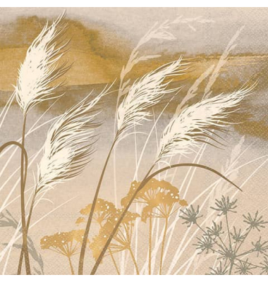 Motivserviette 33x33cm Waving grass