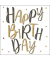 Motivserviette 33x33cm Happy Birthday