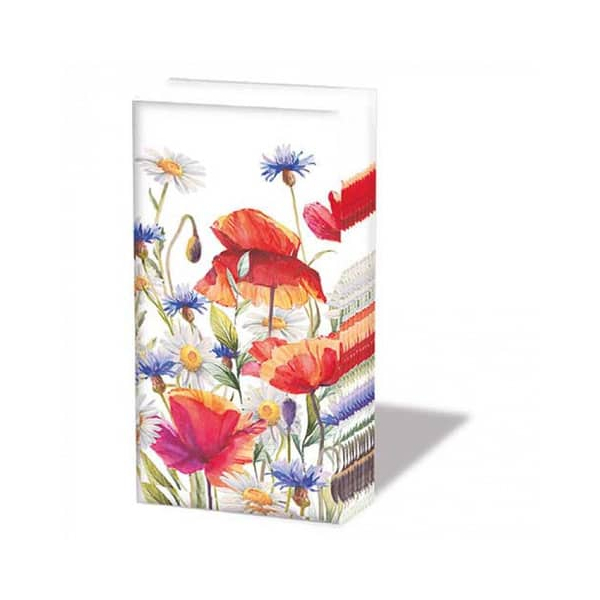 8712159196344 - Taschentuch Poppies and cornflowers 8712159196344 AMBIENTE 8712159196344 - Taschentuch Poppies and cornflowers 8712159196344 AMBIENTE