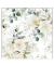 Motivserviette 25x25cm Eukalyptus+Rosen