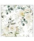 Motivserviette 25x25cm Eukalyptus+Rosen