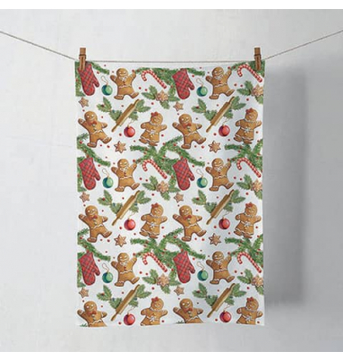 Weihn.Geschirrtuch 50x70cm Lebkuchen