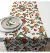 Weihn.Tischläufer 40x150cm Gingerbread