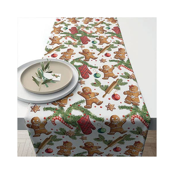 8712159199208 - WeihnTischläufer 40x150cm Gingerbread 8712159199208 AMBIENTE 8712159199208 - WeihnTischläufer 40x150cm Gingerbread 8712159199208 AMBIENTE