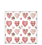 Motivserviette 25x25cm Lovley heats