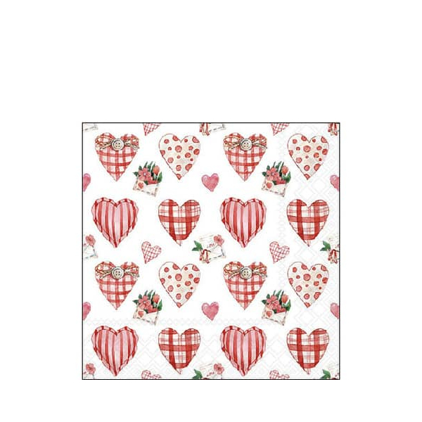 8712159202700 - Motivserviette 25x25cm Lovley heats 8712159202700 20 Stück 8712159202700 - Motivserviette 25x25cm Lovley heats 8712159202700 20 Stück