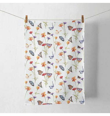 Geschirrtuch 50x70cm Butterfly garden
