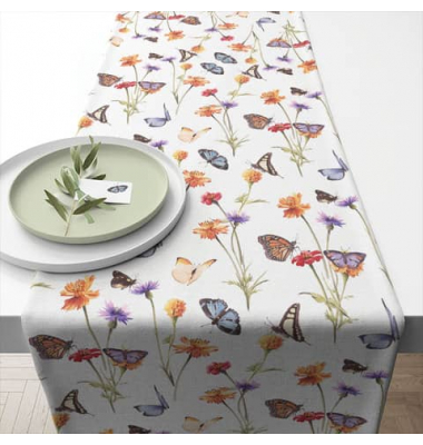 Tischläufer 40x150cm Butterfly garden
