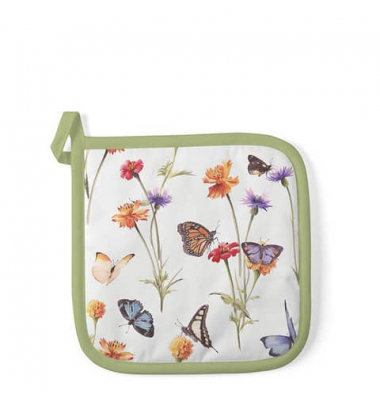 Topflappen 20x20cm Butterfly garden
