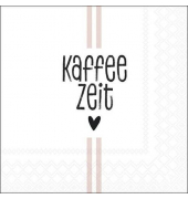 Motivserviette 33x33cm Kaffeezeit