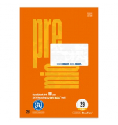 Schulblock 040751029 Premio, Lineatur 29 / rautiert mit Rand innen/außen, A4, 90g, 50 Blatt