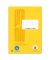 Schulheft 040782029 PREMIO, Lineatur 29 / rautiert mit Doppelrand / keine, A4, 90g, gelb, 16 Blatt / 32 Seiten
