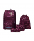 Schultaschenset 78625-051, dark rot, Berry Blossom, mit Rei&szlig;verschluss
