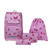 Schultaschenset Cherry Pop pink