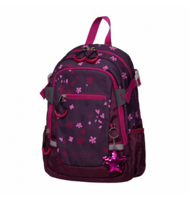 Kinderrucksack 72125-051, Berry Blossom, mit Rei&szlig;verschluss