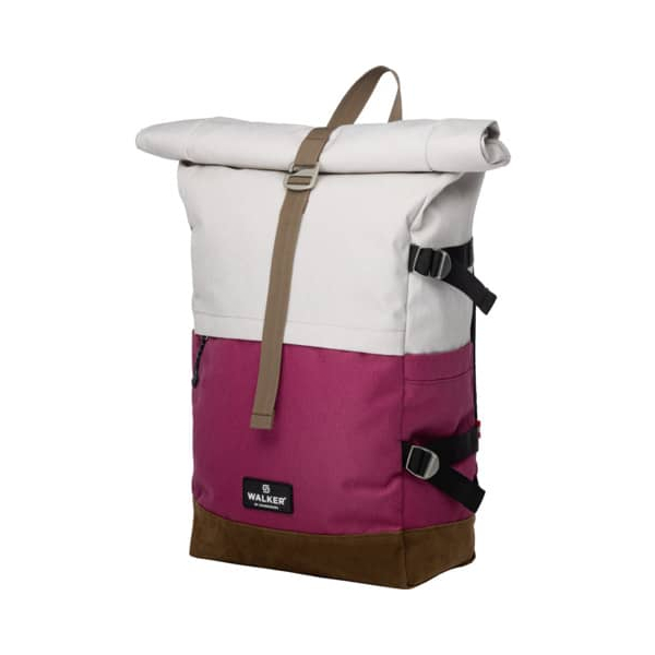 Walker Schulranzen 42156-314 Concept, popcorn/pink, mit gerolltem Drucknopfverschluss 9002638241436 Walker