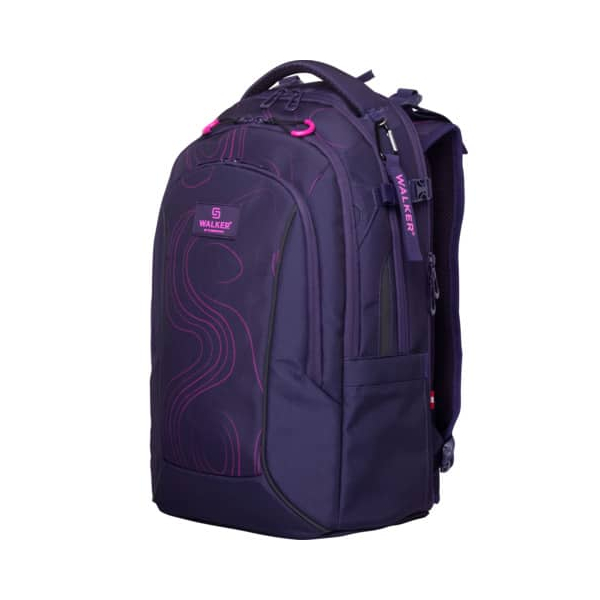 Walker Schulranzen 42525-474 Campus Neo, frequency purple, mit Reißverschluss 9002638242068 Walker