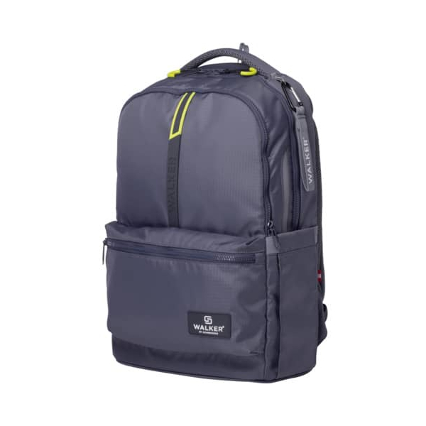Walker Schulranzen 42625-375 Wizzard Rey, steel grey, mit Reißverschluss 9002638242273 Walker