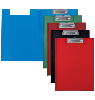 Klemmbrettmappe 2709001-99, A4, farbig sortiert, Polyvinylchlorid (PVC), inkl Aufh&auml;nge&ouml;se