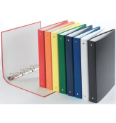 Ringbuch ohne 3737001-99, A4 4 Ringe 30mm Ring-Ø Karton/Polypropylen farbig sortiert