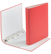 Ringbuch ohne 3737001F-04, A4 4 Ringe 30mm Ring-Ø Karton/Polypropylen rot