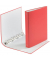 Ringbuch 3737001F-04, A4 4 Ringe 30mm Ring-&Oslash; Karton/Polypropylen rot