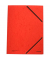 Eckspannmappe 8643119-04, A4 rot Karton 390g, mit 3 Einschlagklappen
