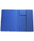 Eckspannmappe 8643119-10, A4 blau Karton 390g, mit 3 Einschlagklappen