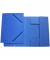 Eckspannmappe Pressspan - Serie 8643119-10, A4 blau Pressspankarton 390g, f&uuml;r ca. 150 Blatt  (80 g/m&sup2;), mit 3 Einschlagklappen