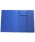 Eckspannmappe 8643119-10, A4 blau Karton 390g, f&uuml;r ca. 150 Blatt, mit 3 Einschlagklappen