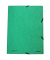 Eckspannmappe 8643119-06, A4 grün Karton 390g, mit 3 Einschlagklappen