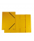 Eckspannmappe 8643119-11, A4 gelb Karton 390g, mit 3 Einschlagklappen